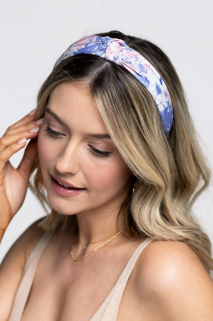 Knotted Tie Dye Print Headband