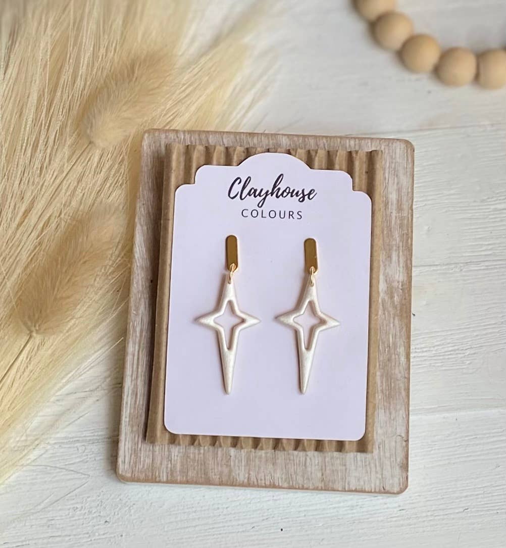 North Star Clay Earrings