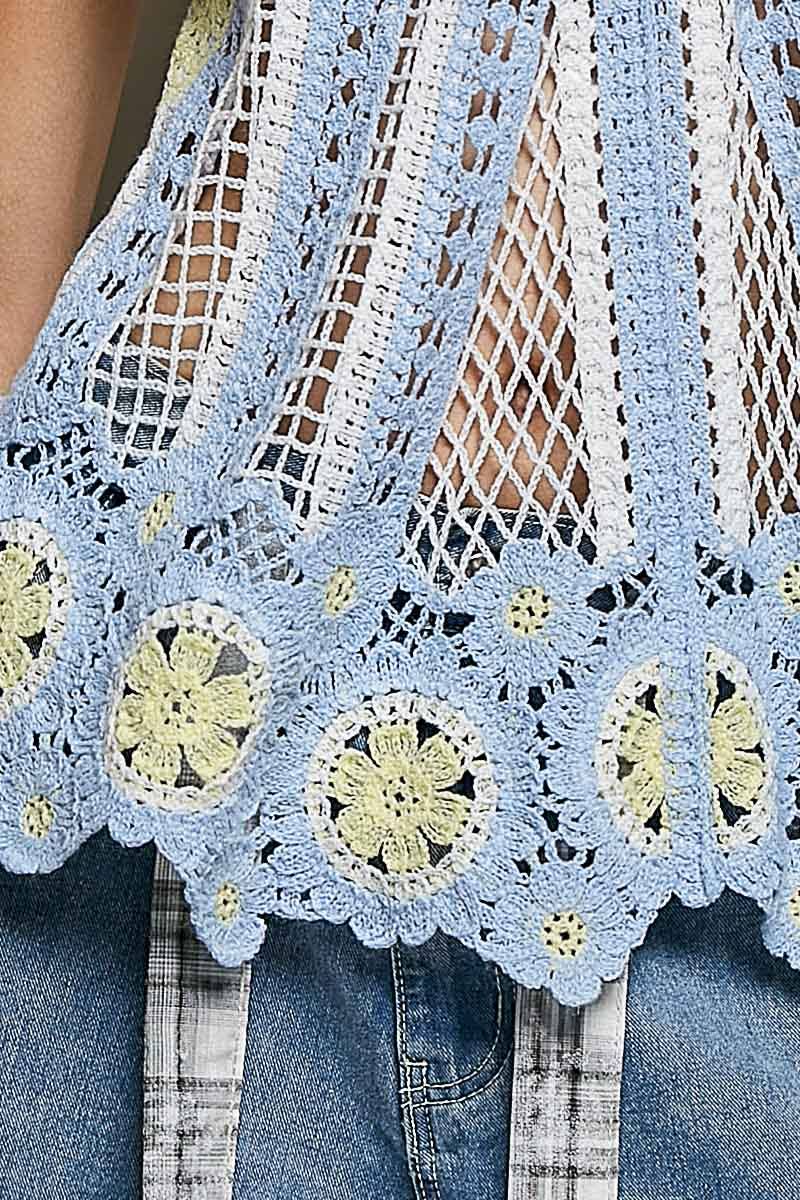 Scalloped Crochet Tank Top