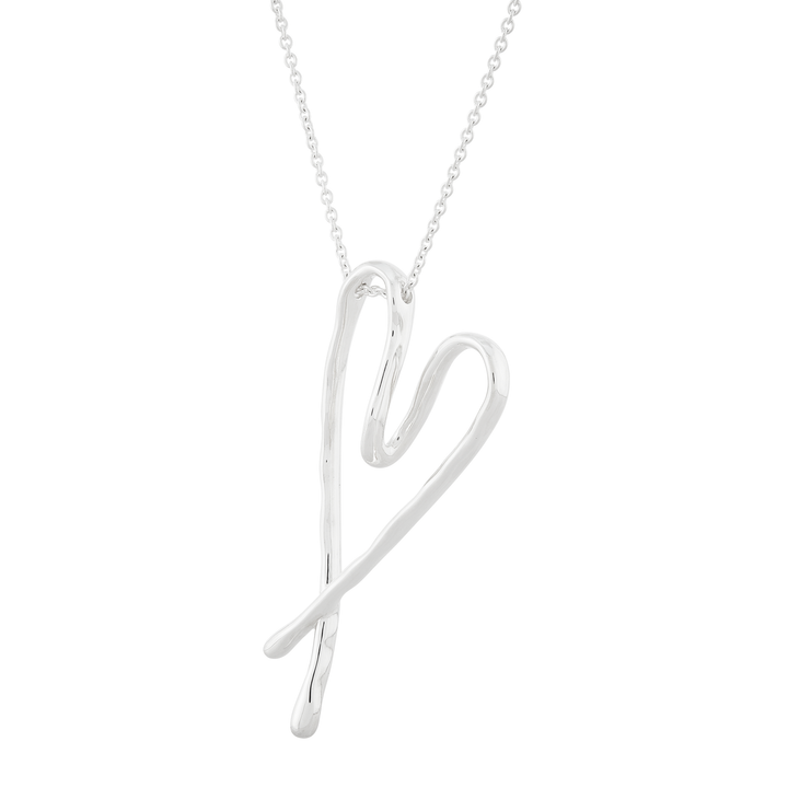 'Love Song' Sterling Silver Pendant Necklace