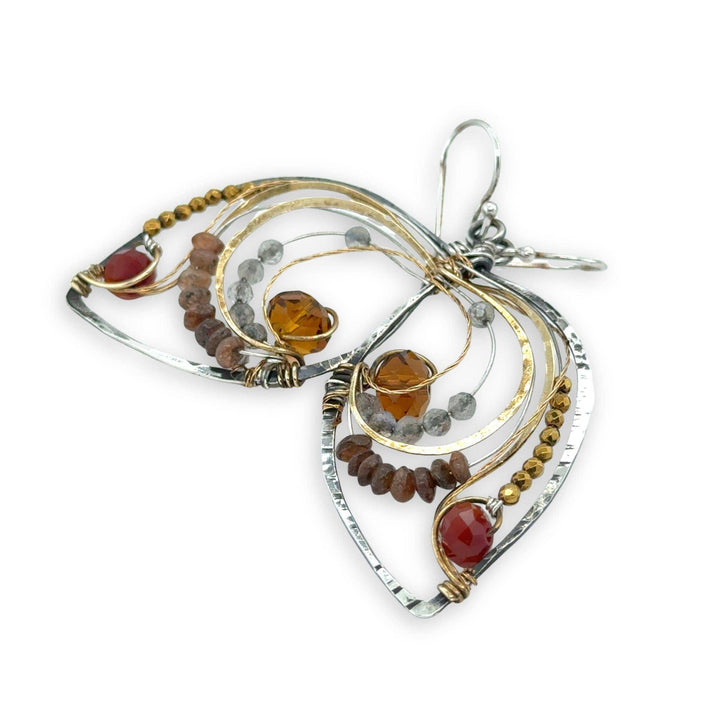 Autumn Leaves Crystal Earrings E65734