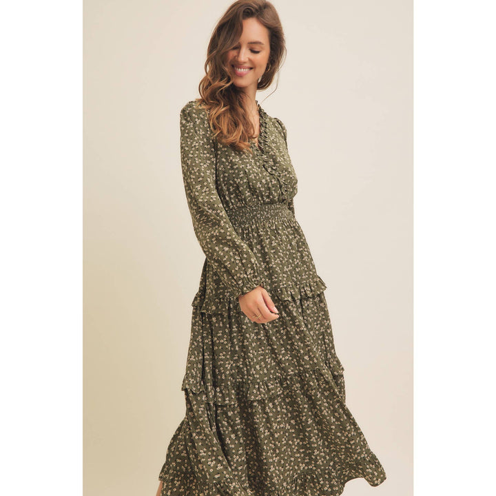 Ditsy Floral Midi Dress