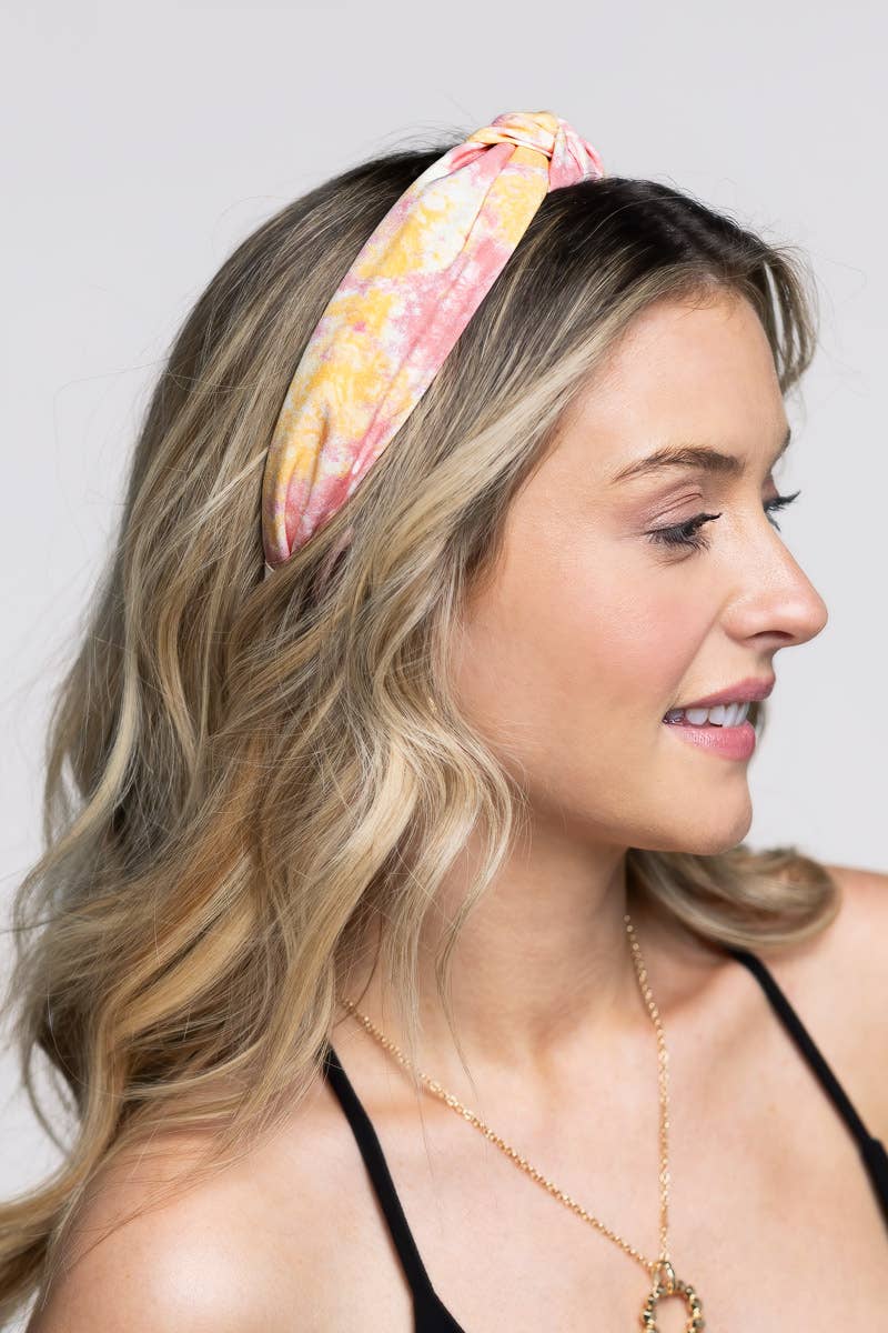 Knotted Tie Dye Print Headband