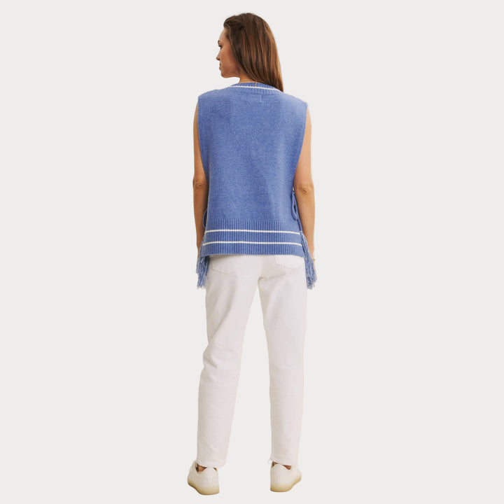 Side-Tie Sweater Vest – Modern Boho Layering Piece