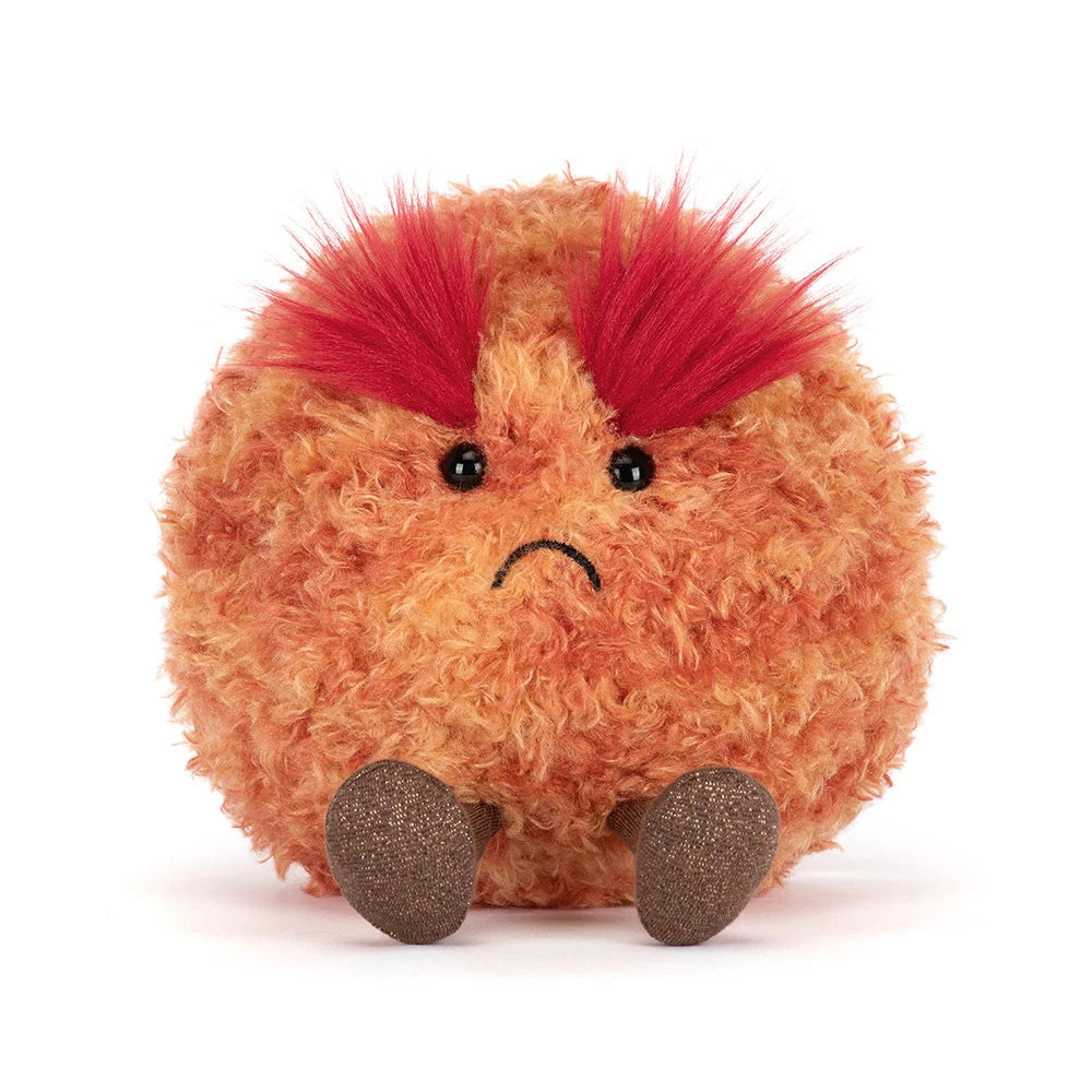 amuseables planet mars plush orange space stuffed toy grumpy face
