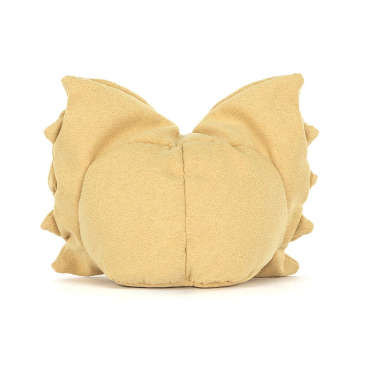 amuseables farfalle plush bowtie pasta stuffed toy smiling back view