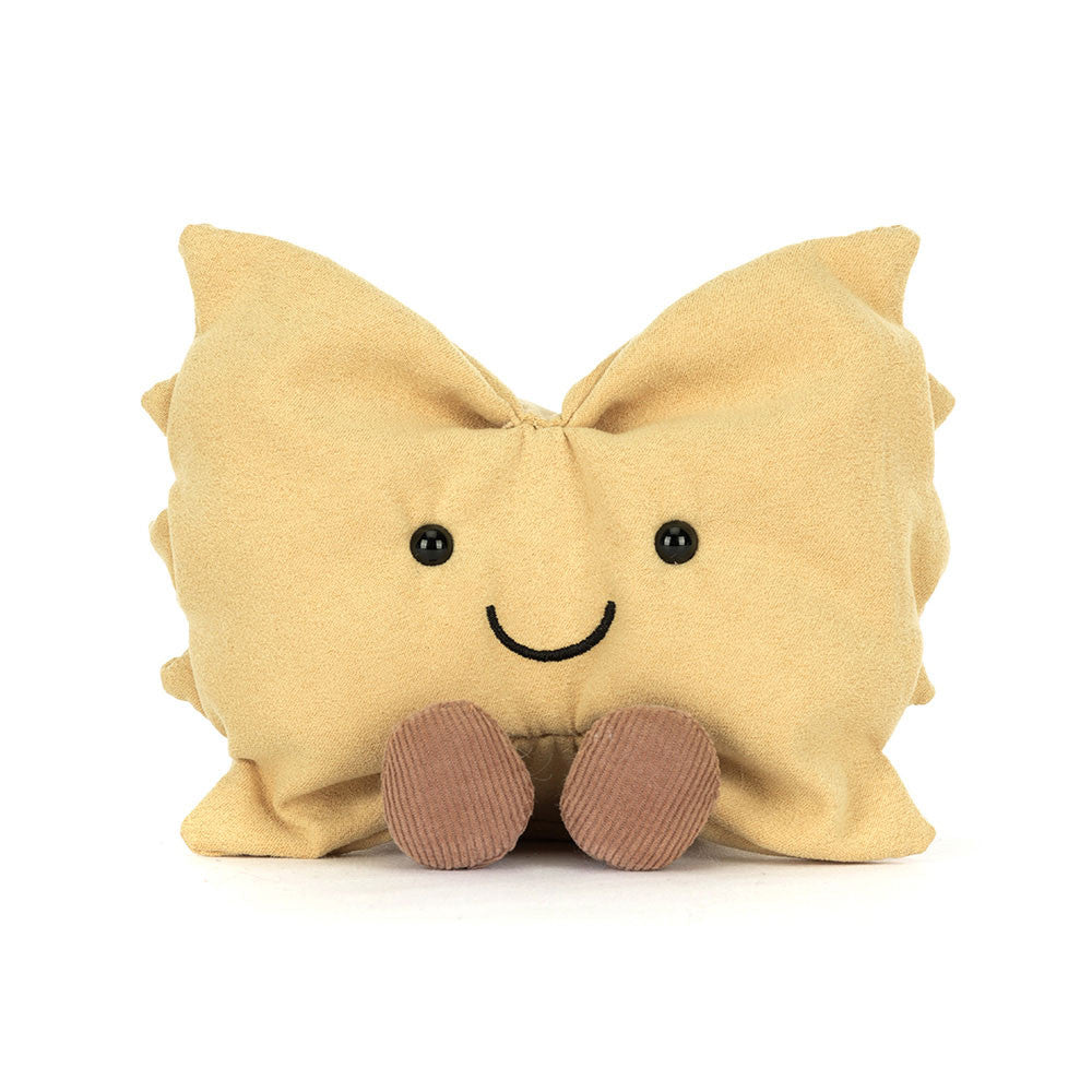 amuseables farfalle plush bowtie pasta stuffed toy smiling
