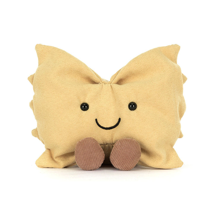 amuseables farfalle plush bowtie pasta stuffed toy smiling