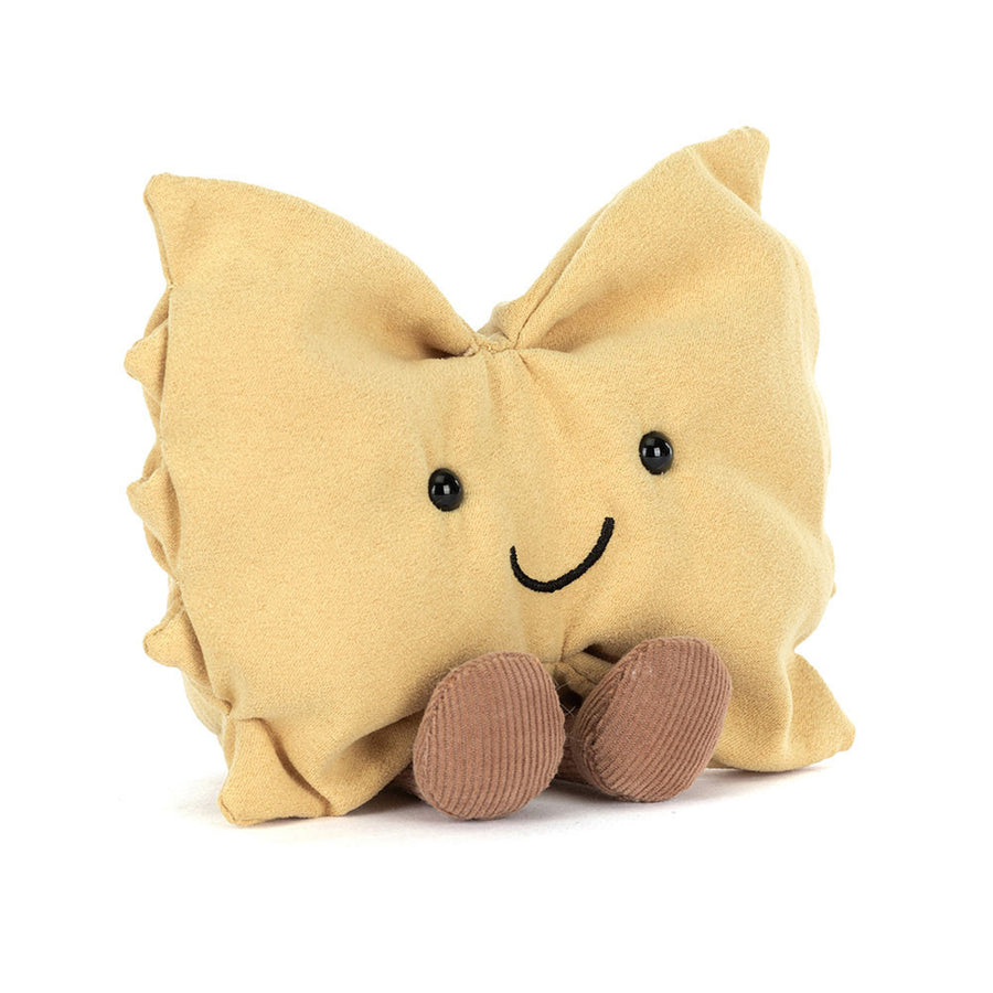 amuseables farfalle plush bowtie pasta stuffed toy smiling