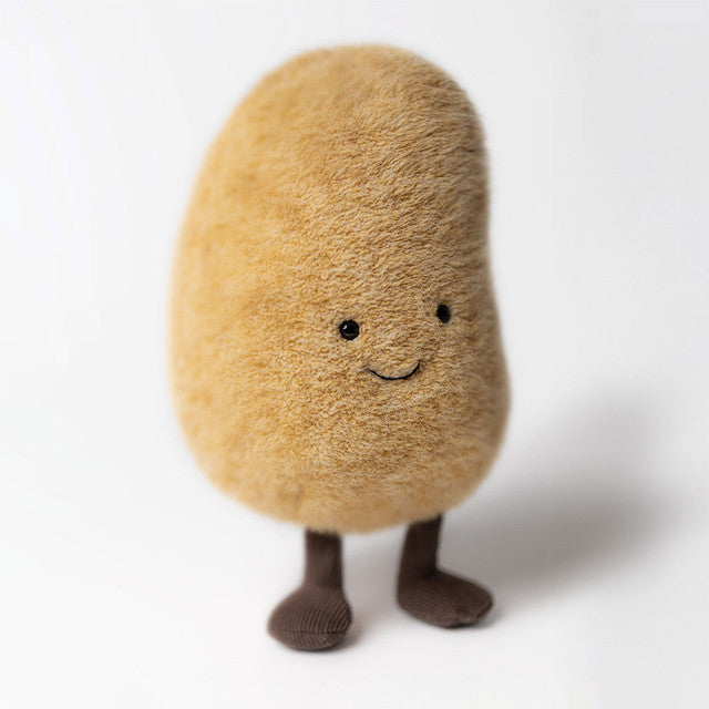 Amuseables Potato standing showing off his "chipper" face and black eyes. 