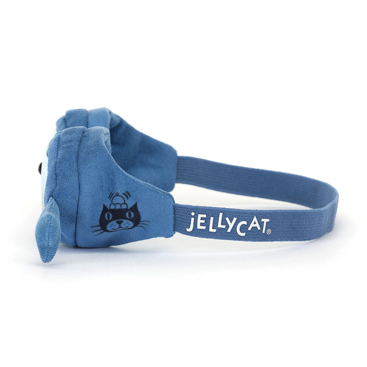 Amuseables Sports Swimming Goggles
side view showing both Jellycat logo printed on the side and the Jellycat name on the strap.