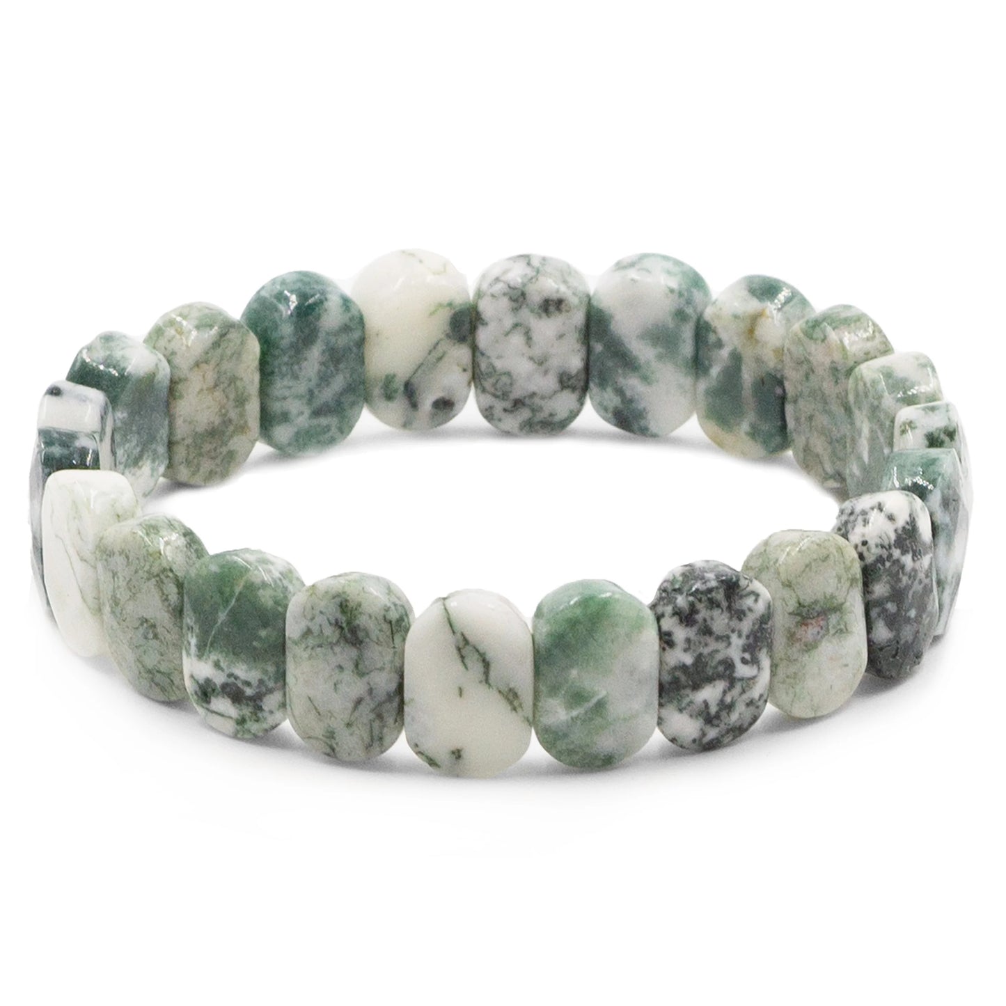 Tree Moss Agate Stone Bracelet