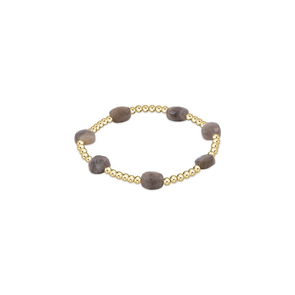 Admire Gold 3mm Bead Bracelet - Labradorite