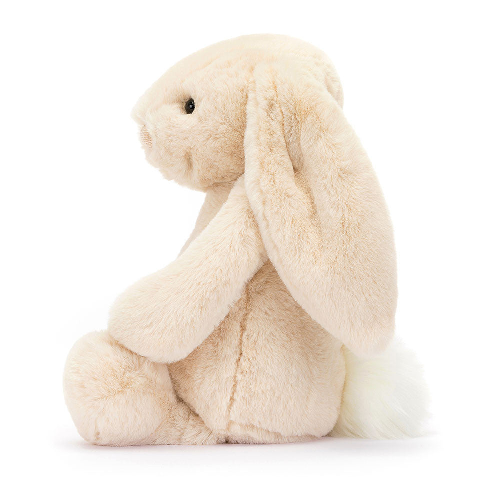 Jellycat Bashful Luxe Bunny Willow golden beige plush bunny with long floppy ears and soft paws
