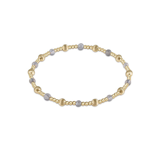 Dignity Sincerity Pattern 4mm Bead Bracelet - Labradorite