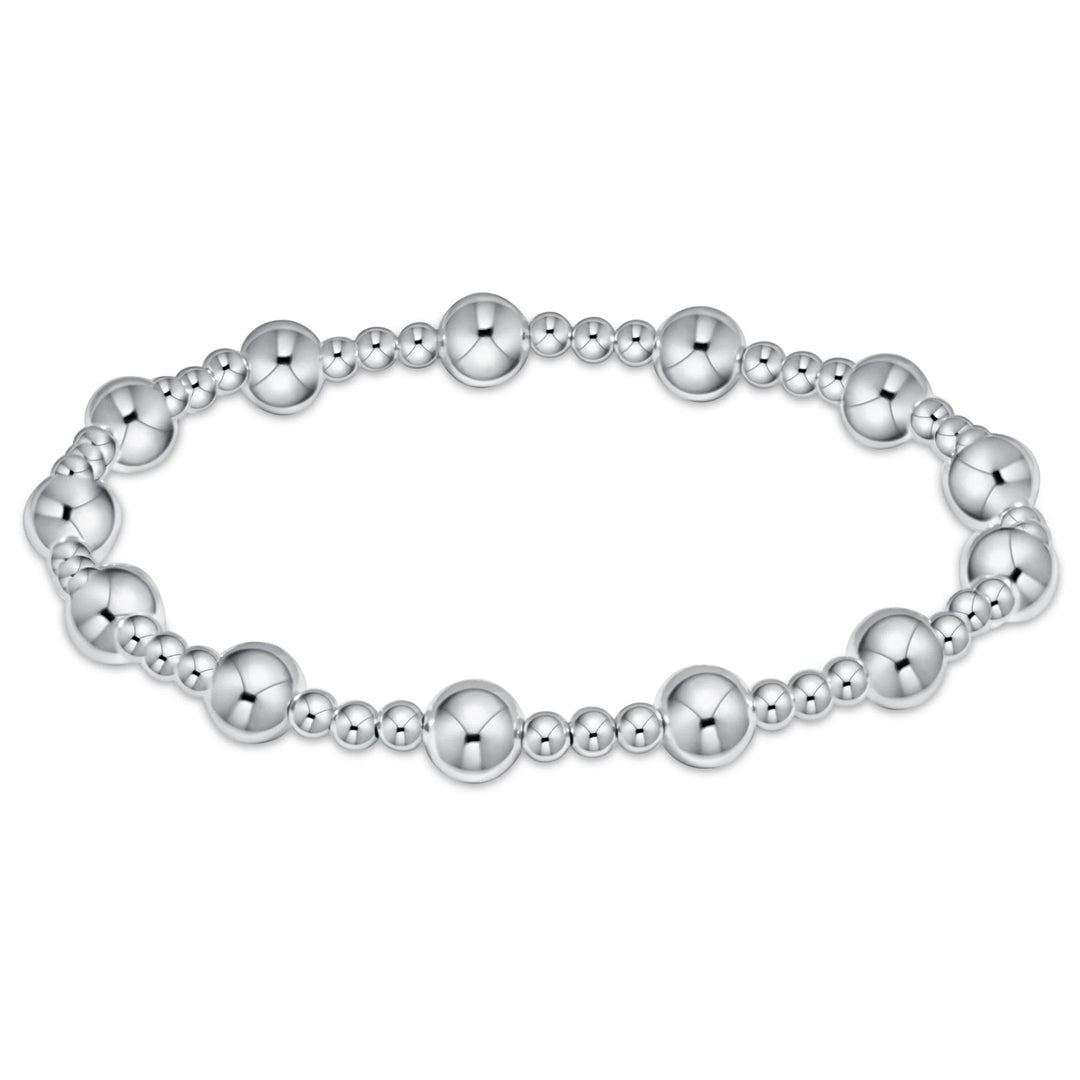 enewton sincerity sterling silver bracelet with 6mm and 3mm beads