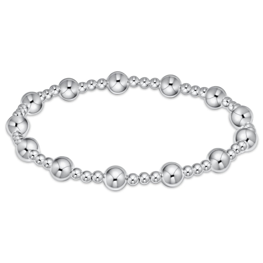 enewton sincerity sterling silver bracelet with 6mm and 3mm beads