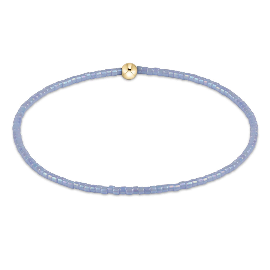 ocean mist blue beaded hope classic bracelet with gold accent bead by enewton