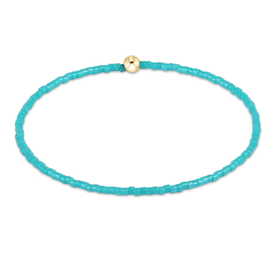 turquoise beaded hope classic bracelet with gold accent bead by enewton