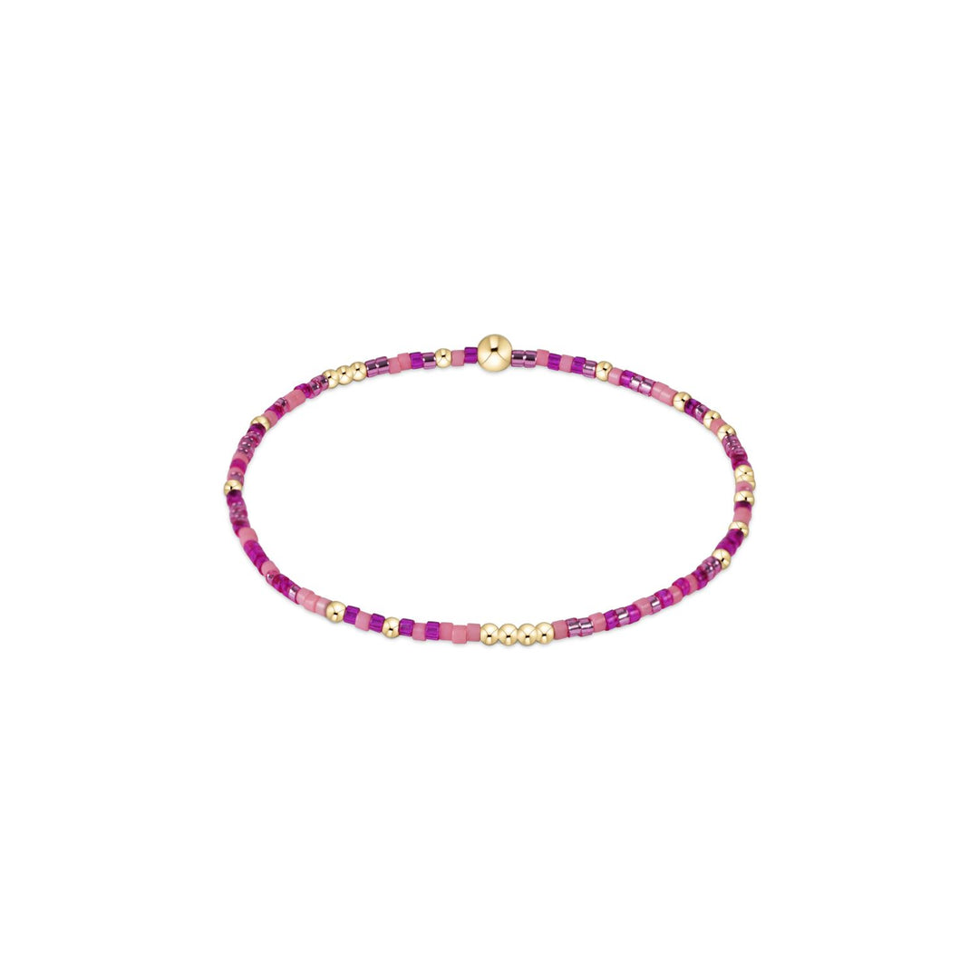 enewton Hope Unwritten Bracelet in Back To The Fuchsia – pink and gold beaded bracelet