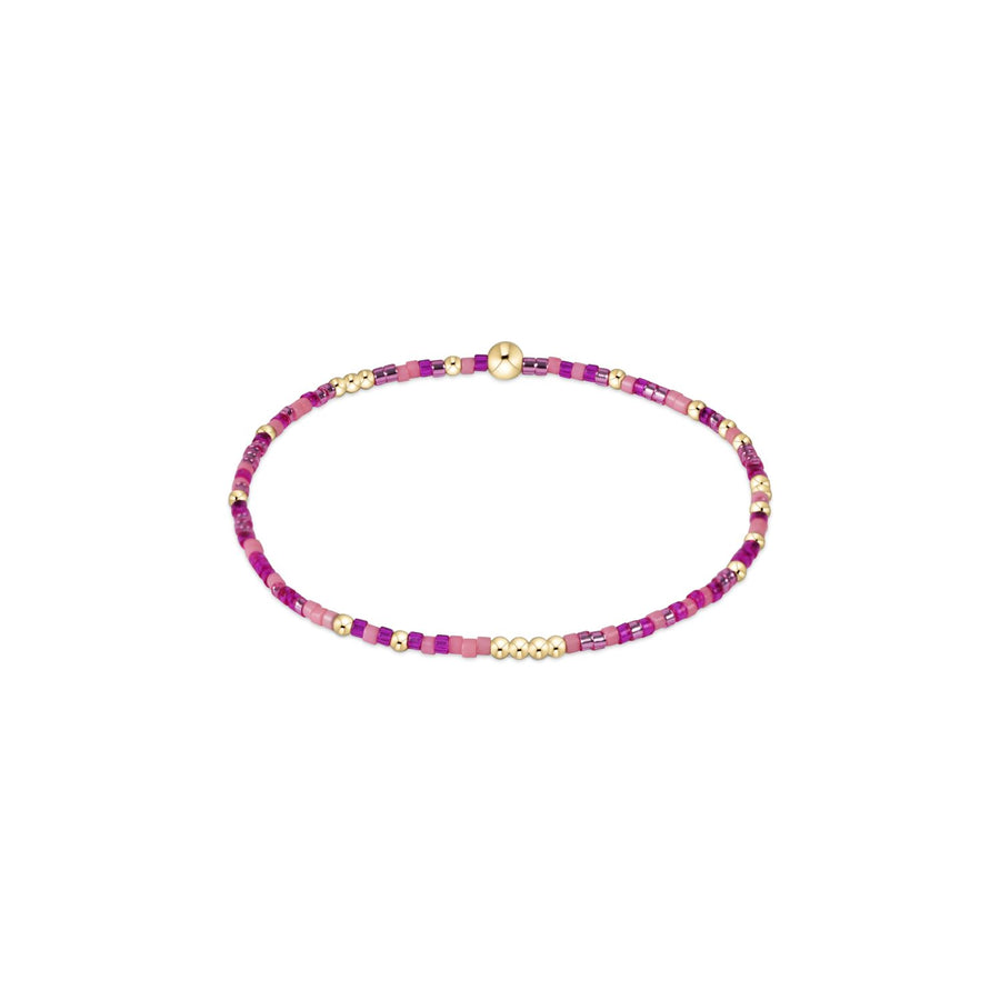 enewton Hope Unwritten Bracelet in Back To The Fuchsia – pink and gold beaded bracelet