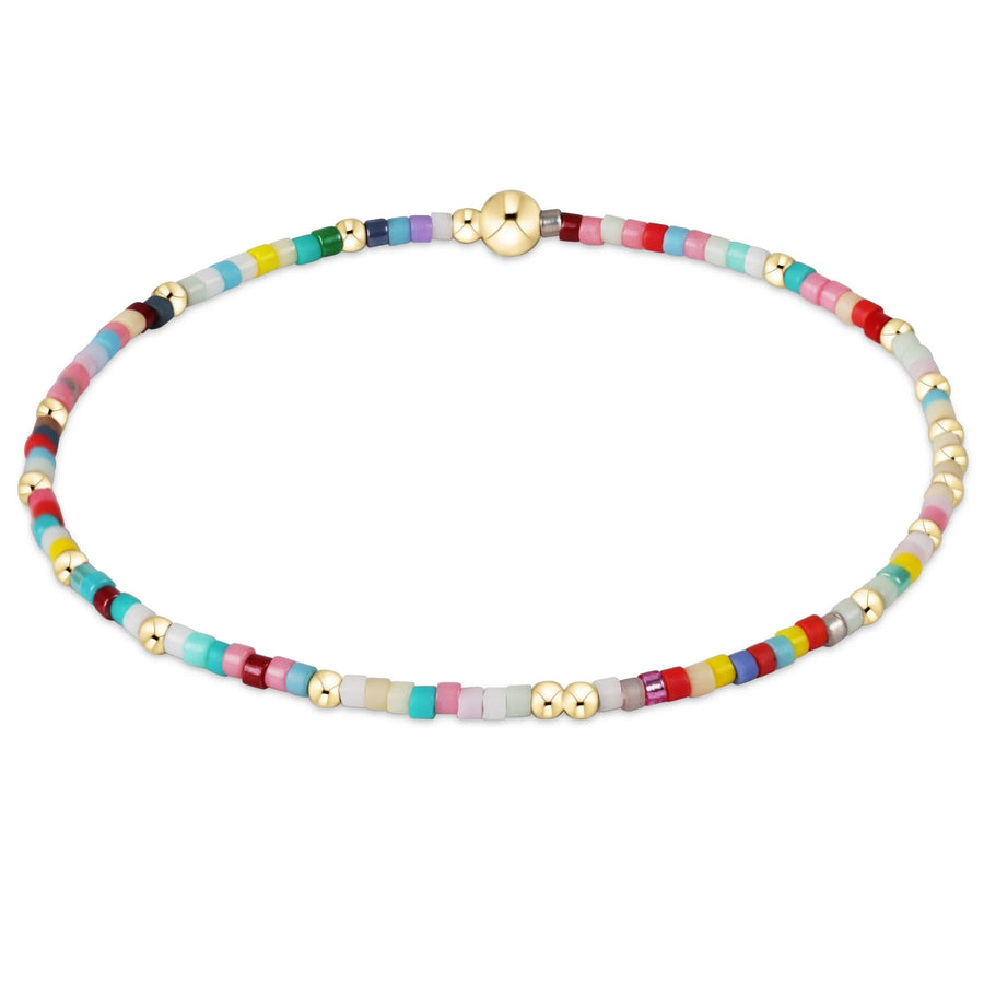 multicolor beaded hope unwritten bracelet hot mess with gold accents by enewton