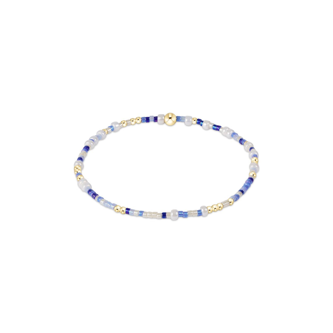 enewton Hope Unwritten Bracelet in Smurf Blue with Gold Accent Bead