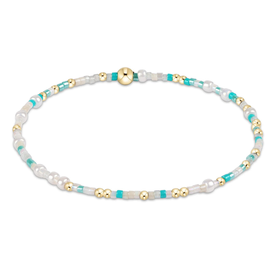 colorful turquoise and gold beaded hope unwritten bracelet by enewton