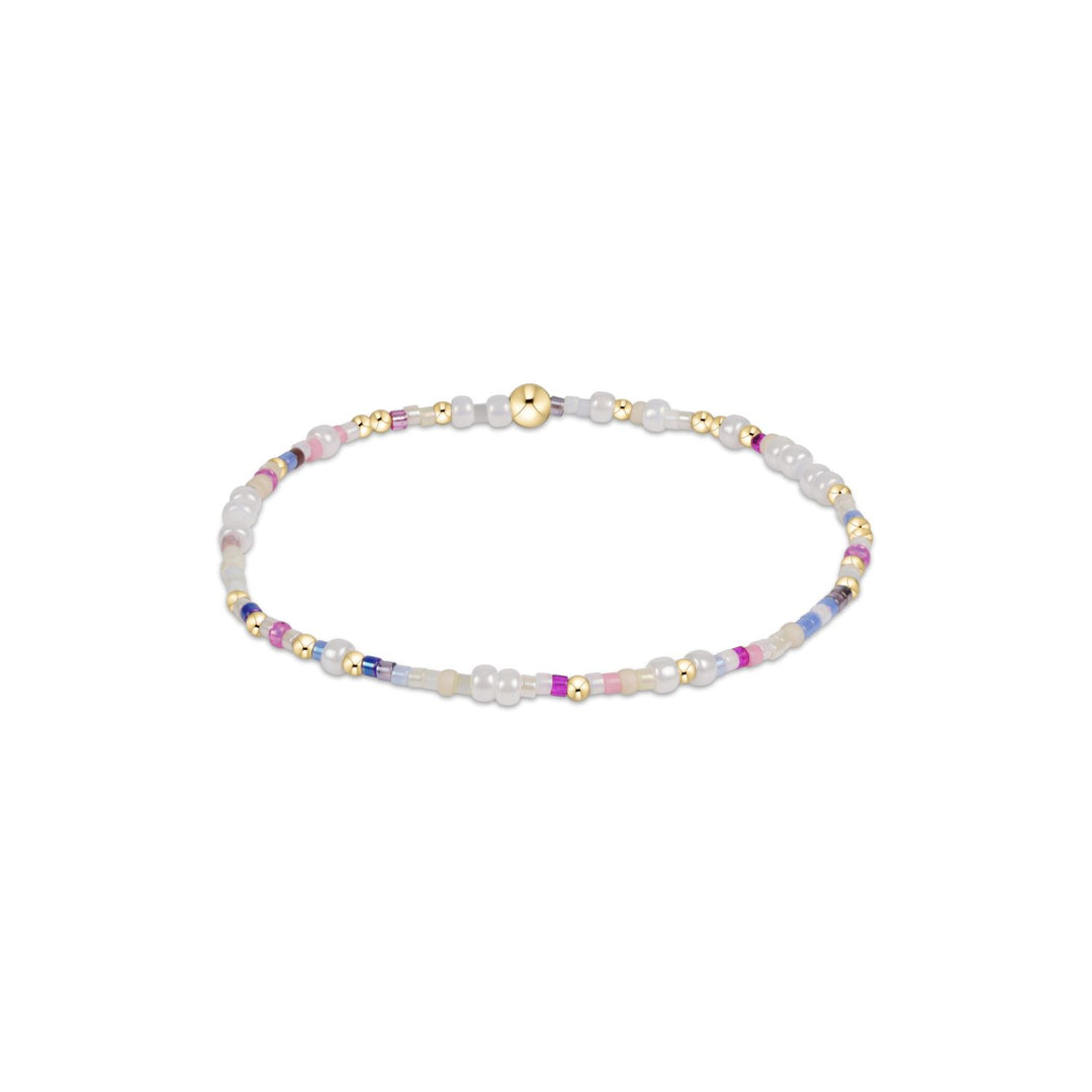 enewton Hope Unwritten Bracelet in With Sprinkles On Top – pastel and gold beaded bracelet