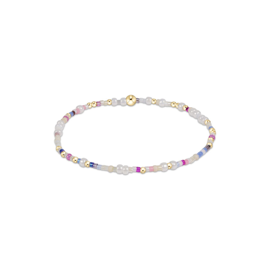 enewton Hope Unwritten Bracelet in With Sprinkles On Top – pastel and gold beaded bracelet