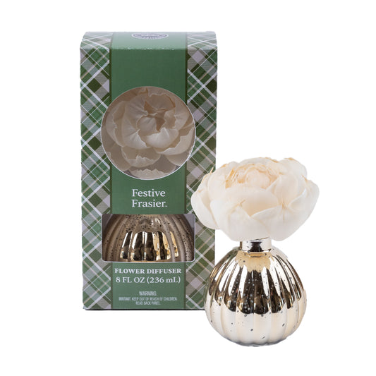 Flower Diffuser - Festive Frasier Holiday Mercury Glass