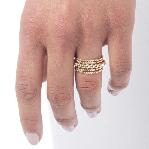 Classic Gold Bead Ring