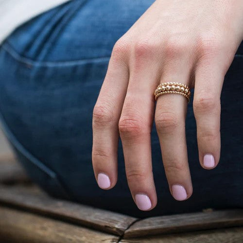 Classic Gold Bead Ring