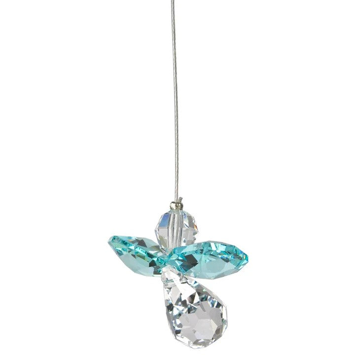 Crystal Guardian Angel-Blue Zircon