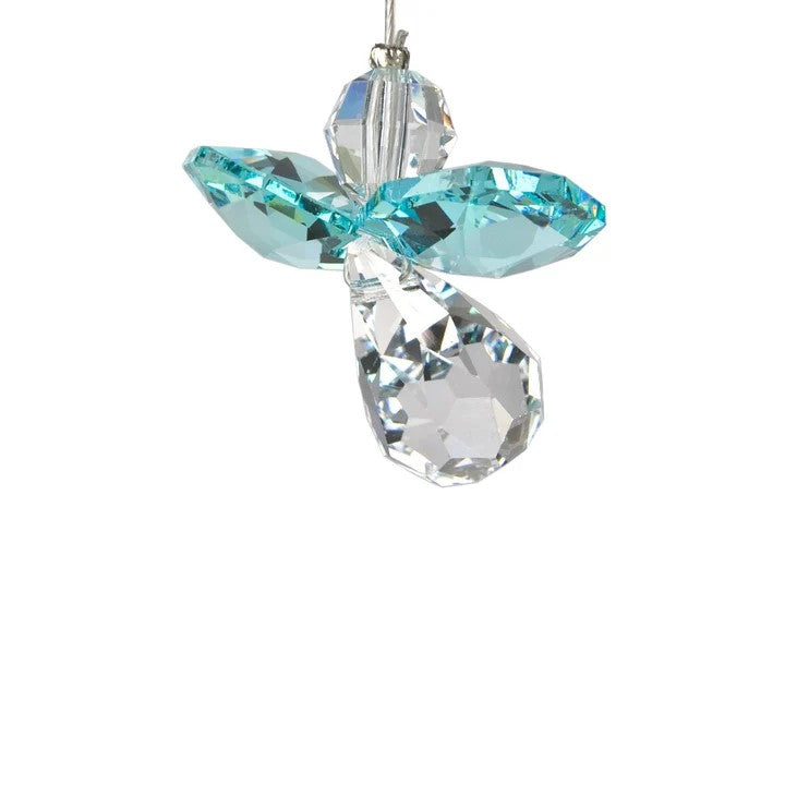 Crystal Guardian Angel-Blue Zircon