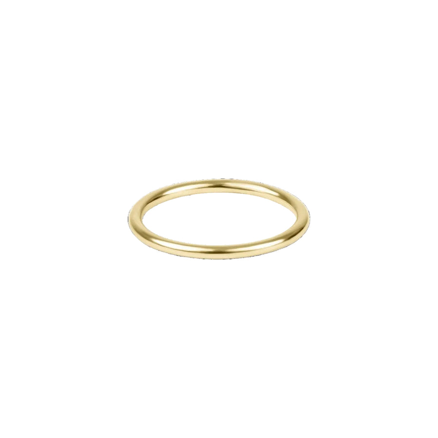 The e newton Classic Gold Thin Band Ring features a sleek 14kt gold-filled design with worry-free wear and timeless stackable style.