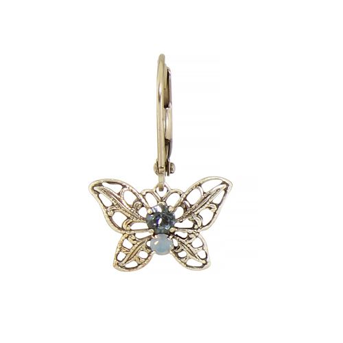 Crystal Filigree Butterfly Earring