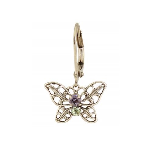 Crystal Filigree Butterfly Earring
