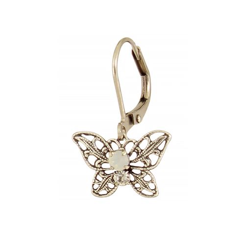 Crystal Filigree Butterfly Earring