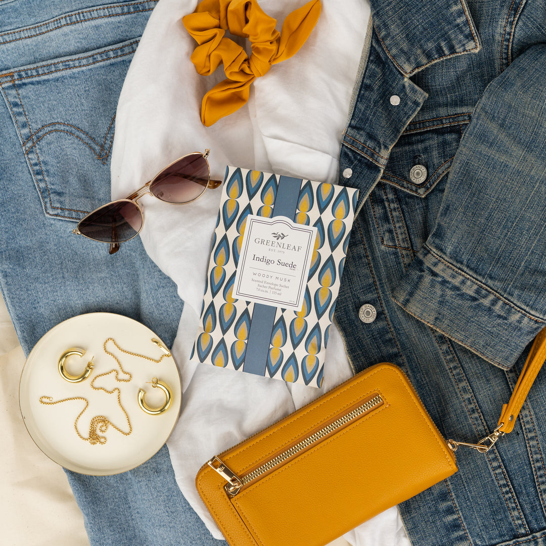 Large Sachets | Indigo Suede