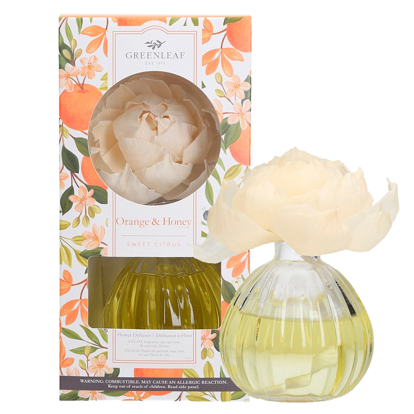 Flower Diffuser - Orange & Honey