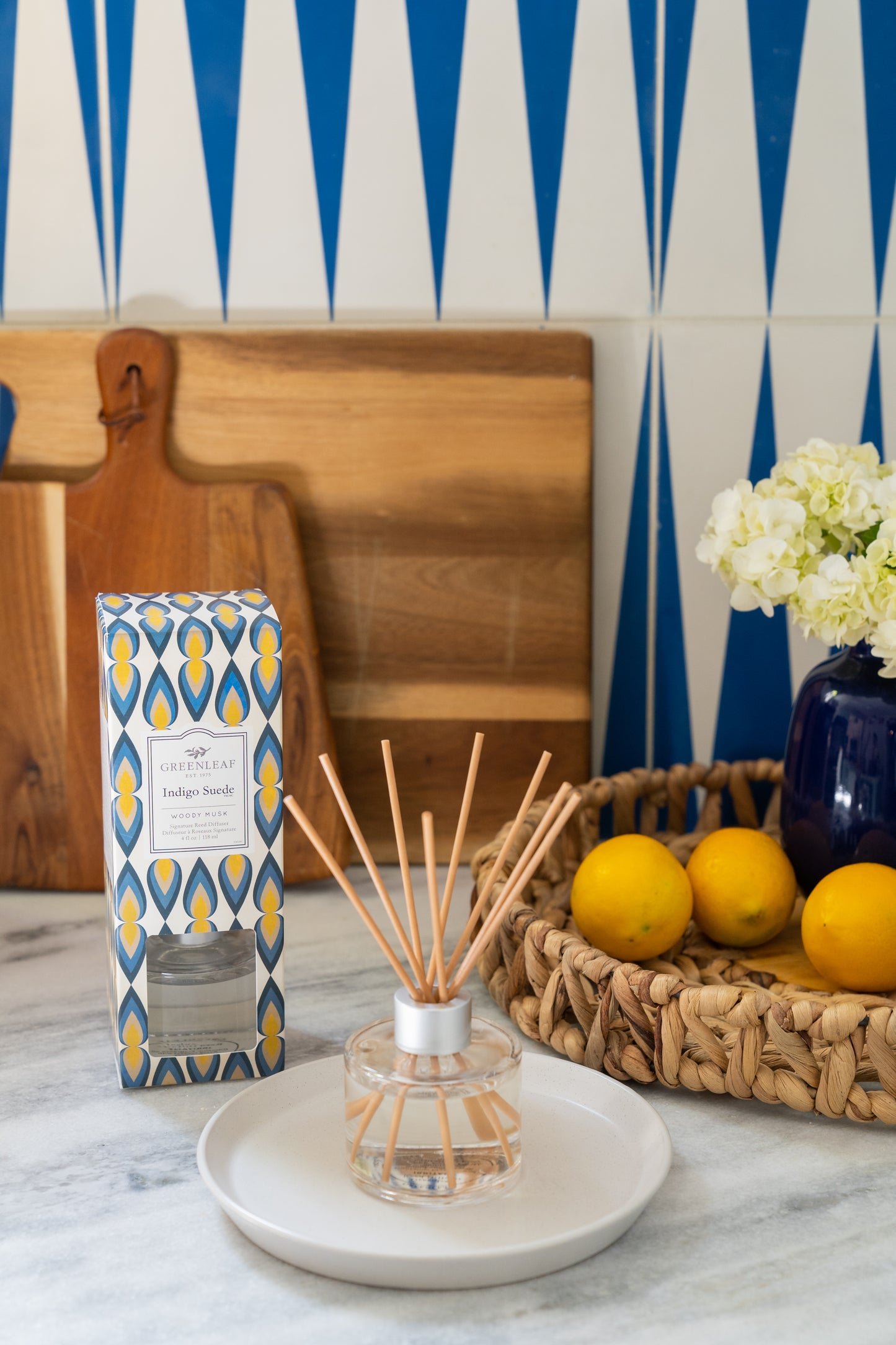 Reed Diffusers - Indigo Suede