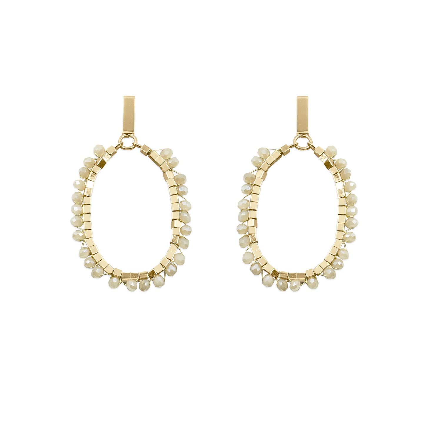 Glam Khaki Earrings