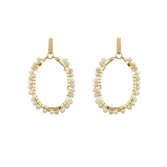 Glam Khaki Earrings