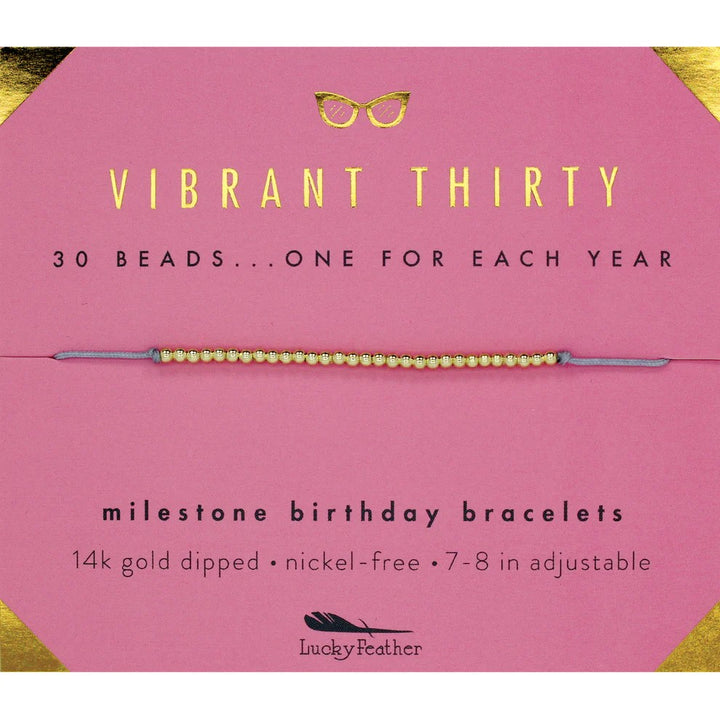 Milestone Birthday Bracelets