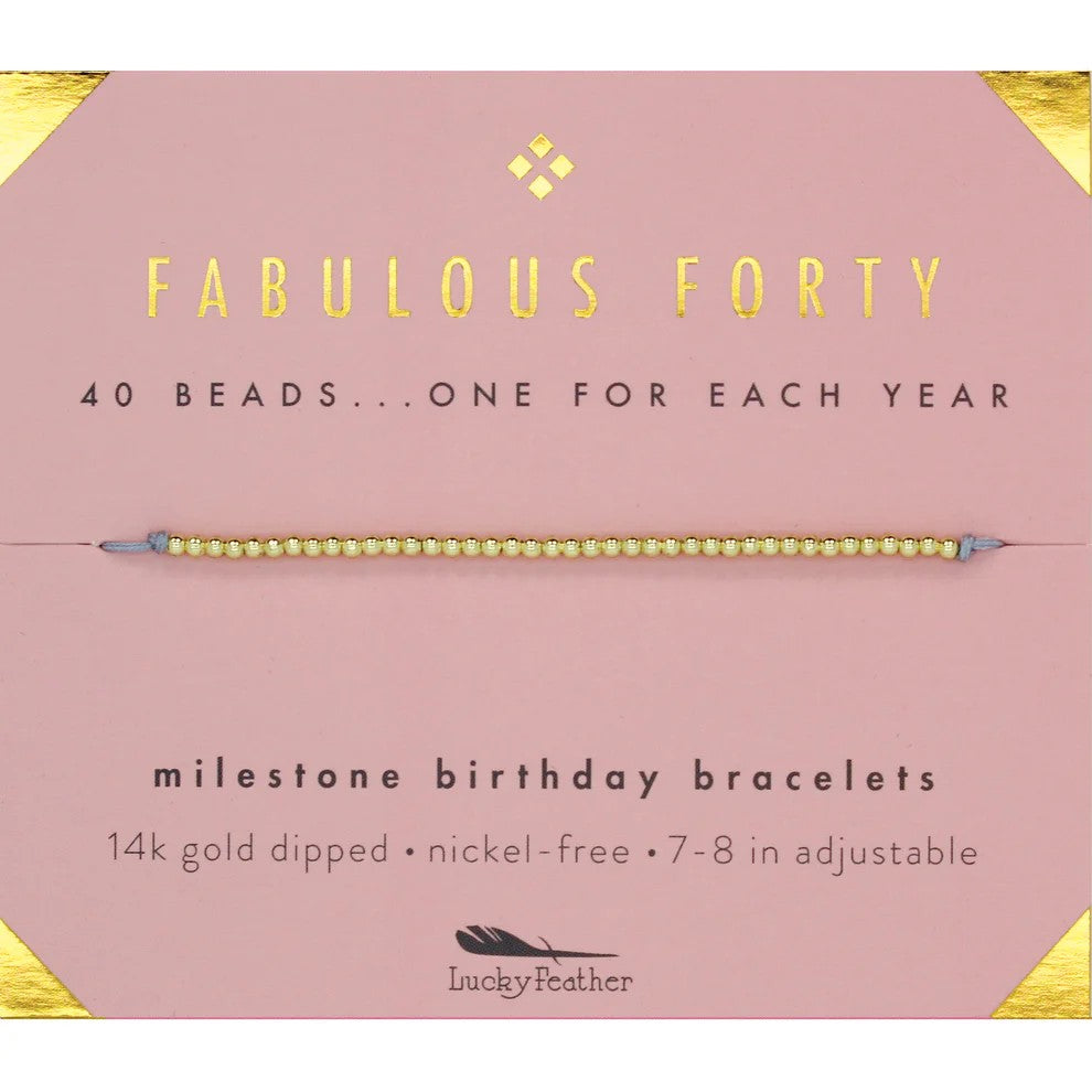 Milestone Birthday Bracelets