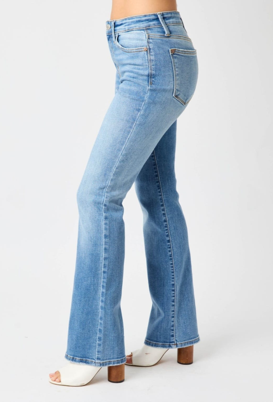 Caroline Mid Rise Vintage Wash Bootcut