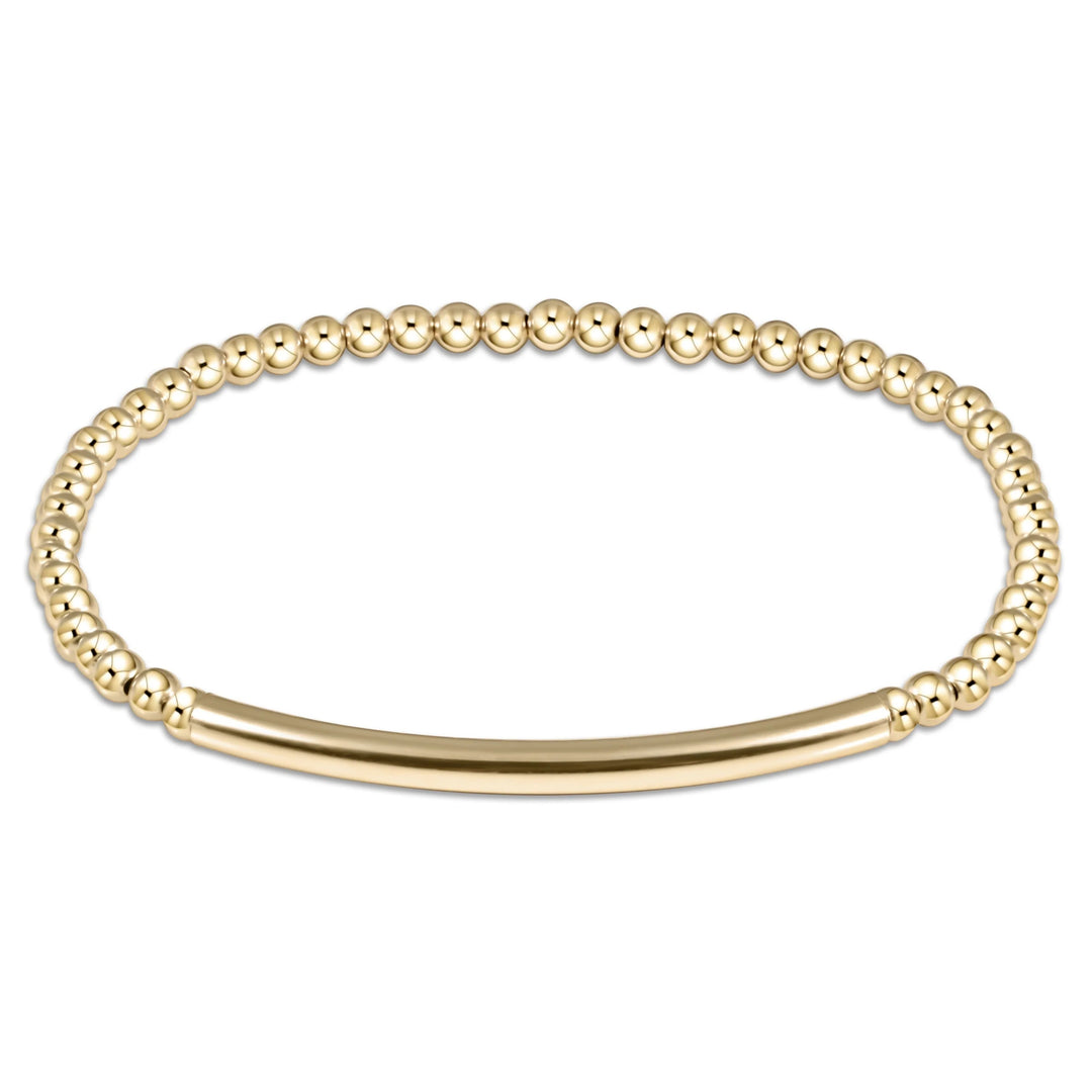 Bliss Bar Smooth Gold 3mm Bracelet