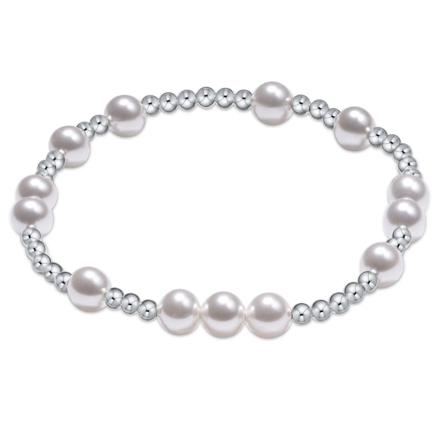 enewton hope unwritten pearl bracelet with sterling silver beads and 6mm pearl accents