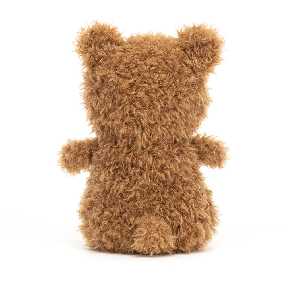 Brown teddy bear plush toy on a white background